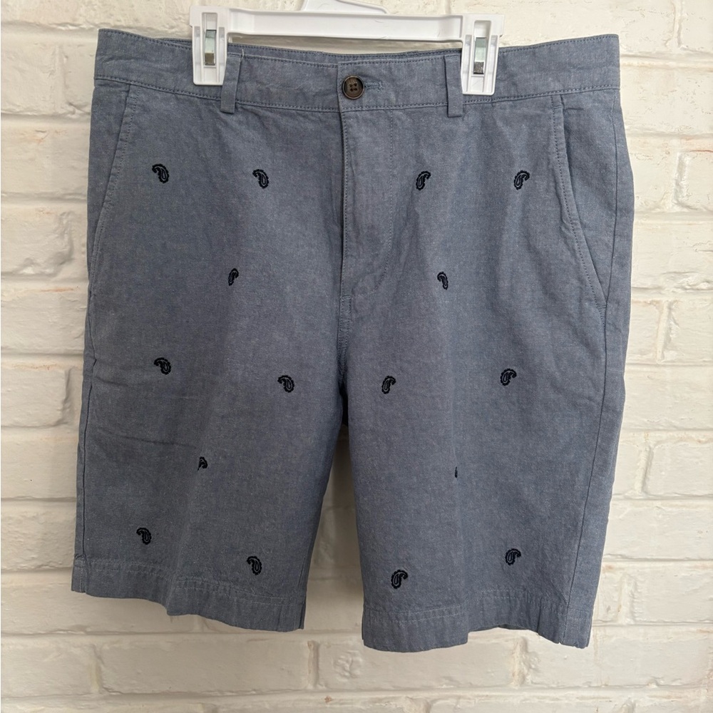 Brooks Brothers Blue Embroidered Men's Shorts